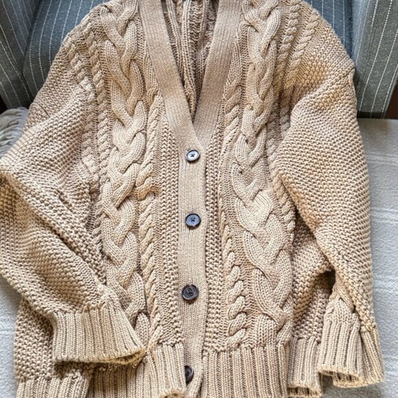 Quince Organic Cotton Oversized Cardigan - Picture 5 of 5